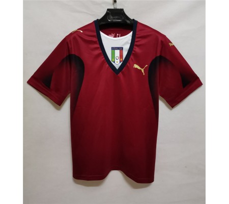 Italy 2006 World Cup Goalkeeper Red Soccer Jersey